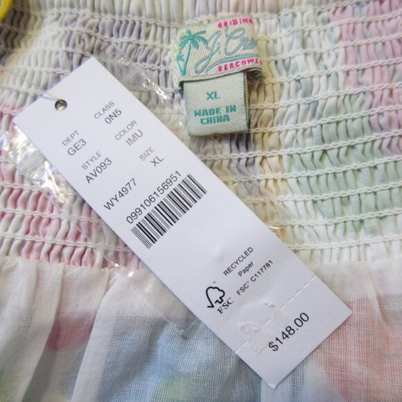 NWT J.Crew Cotton-poplin Button-up Midi in Ivory Vibrant Garden Floral Dress XL - Picture 6 of 6